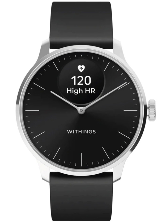 Withings ScanWatch Light Smartwatch Epanafortizomenis Batarias me Mavro Kaoutsouk Louraki HWA11-model 5-All-Int